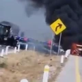 Enfrentamiento en Hermosillo: Cerrada la carretera a Guaymas por tensión, abatidos y vehículo incendiado