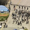 Frenan redada en el Estadio de los Dodgers