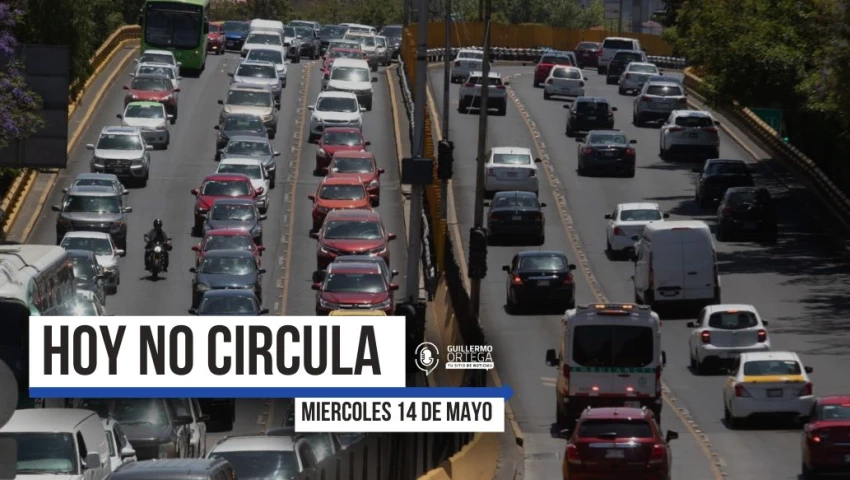 Hoy no circula 14 de MAYO cdmx estado de méxico