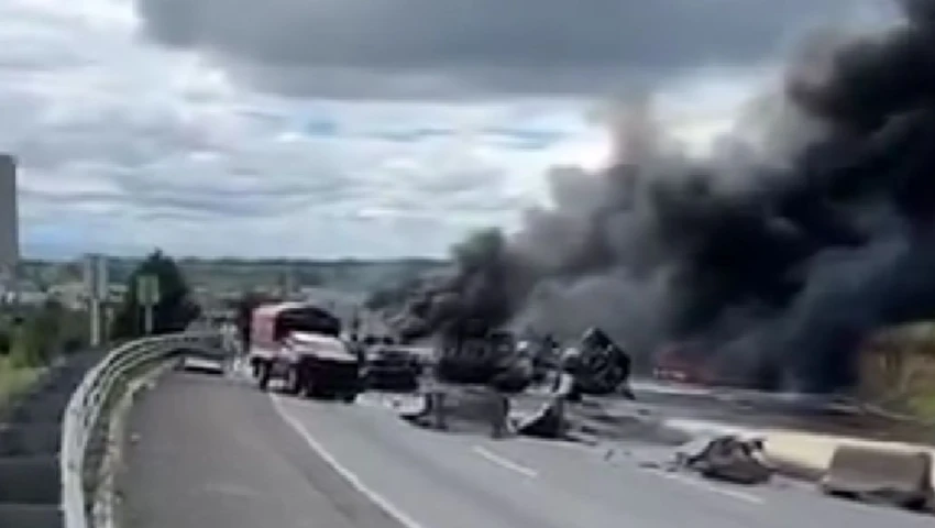 Explota otra pipa en la México-Puebla, reportan 10 personas muertas: Hay cierre total | VIDEO