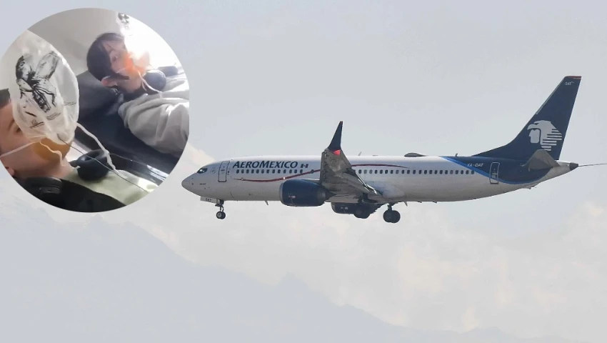 Vuelo de Aeroméxico a Mexicali regresa al AICM por falla en presurización