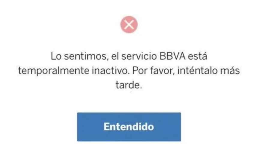 Fallas en BBVA