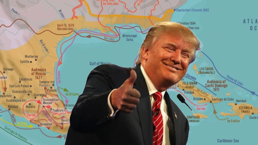 Florida, primero en renombrar el Golfo de México como "Golfo de América" en este documento