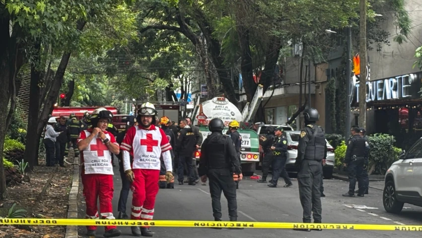 Fuga en pipa de gas en Polanco Fuga en pipa de gas en Polanco