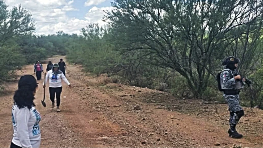Hallan predio con restos humanos en Sonora