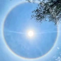 halo solar, fenómeno natural, fenómeno óptico, sol