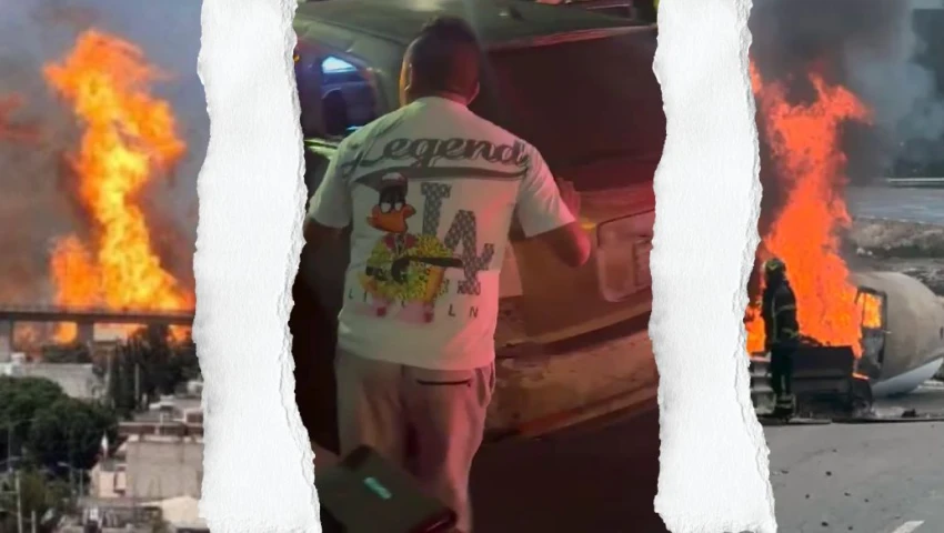 Hugo, el hombre que con una chamarra sobrevivió sin una quemadura a la explosión en Iztapalapa