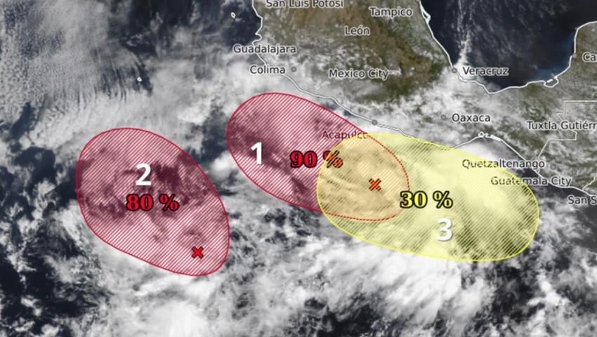 ciclón tropical, Bárbara, huracán, pacífico, estados que afectará