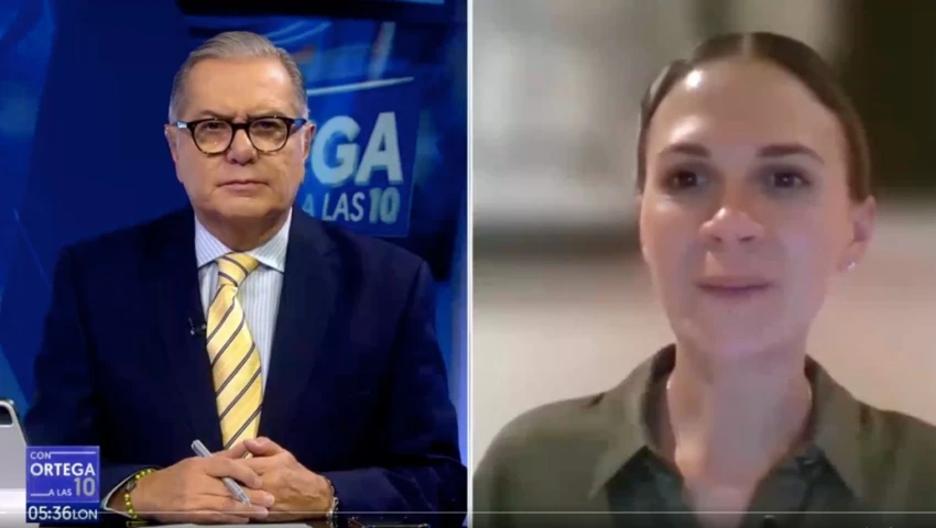 Fernanda García con Guillermo Ortega.
