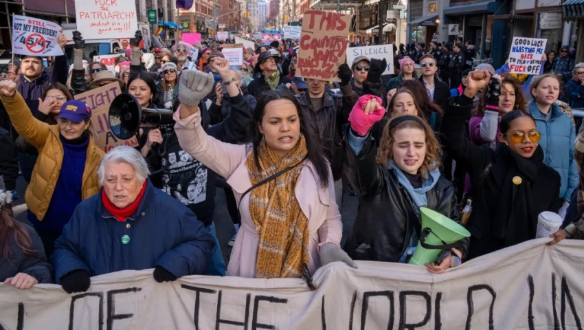 Protestas Donald Trump 8M