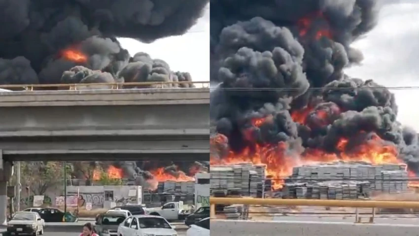 Incendio en San Luis Potosí: cierran vialidades y evacúan escuelas | VIDEOS