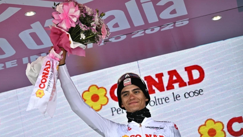 Isaac del Toro, subcampeón del Giro de Italia. Isaac del Toro