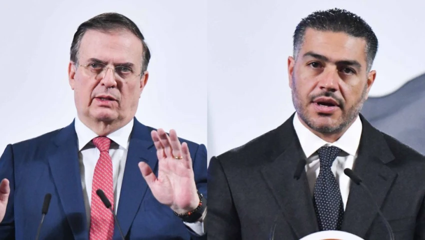 Marcelo Ebrard y Omar García Harfuch. Marcelo Ebrard y Omar García Harfuch