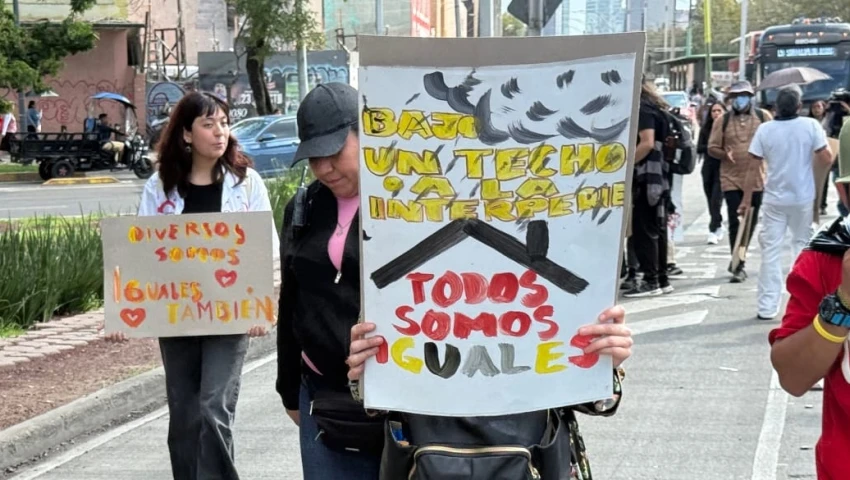 Marcha de personas en situación de calle
