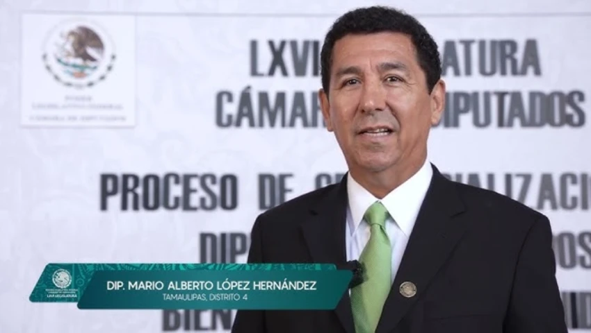 Mario López Hernández, diputado y exalcalde de Matamoros.
