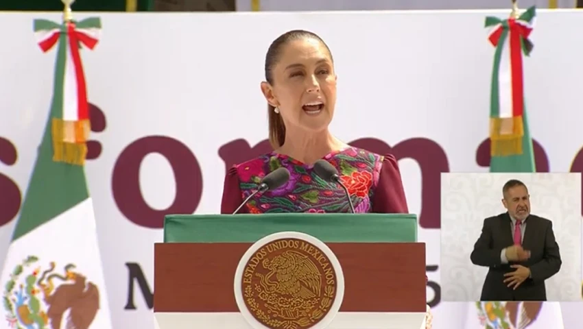 Claudia Sheinbaum da mensaje en el Zócalo