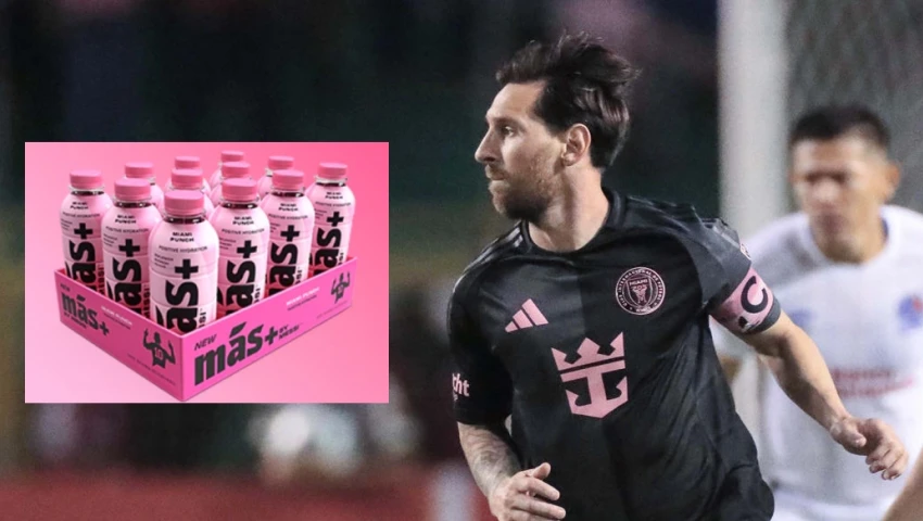 La bebida de Messi patrocina a su equipo