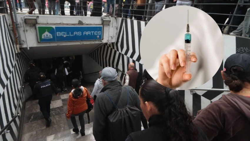 Denuncian ataque con jeringa en Metro Bellas Artes Denuncian ataque con jeringa en Metro Bellas Artes