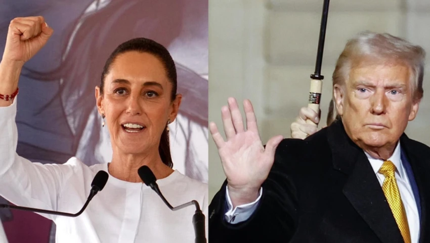 Claudia Sheinbaum y Donald Trump