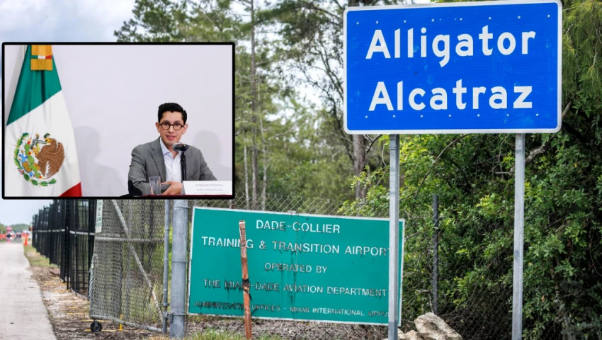 Hay 14 migrantes mexicanos en Alligator Alcatraz Hay 14 migrantes mexicanos en Alligator Alcatraz
