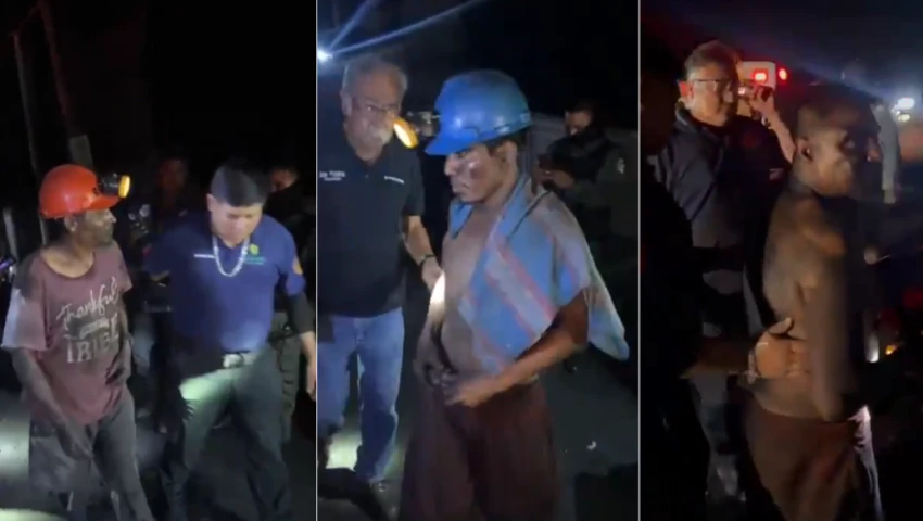 Mineros rescatados en Sabinas, Coahuila Mineros rescatados en Sabinas, Coahuila