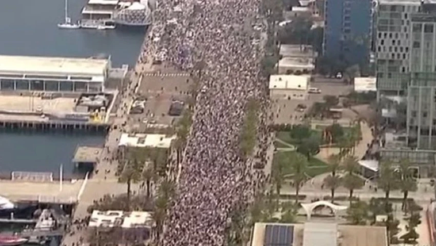 Donald Trump, manifestantes, cumpleaños