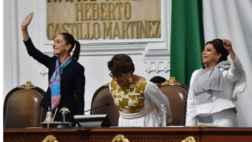 Clara Marina Brugada Molina rinde protesta como jefa de Gobierno de la CDMX.
