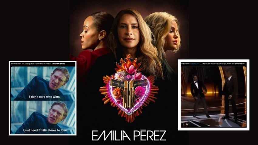 "Murió el cine": Crítica y memes tras el récord de nominaciones de Emilia Pérez al Oscar