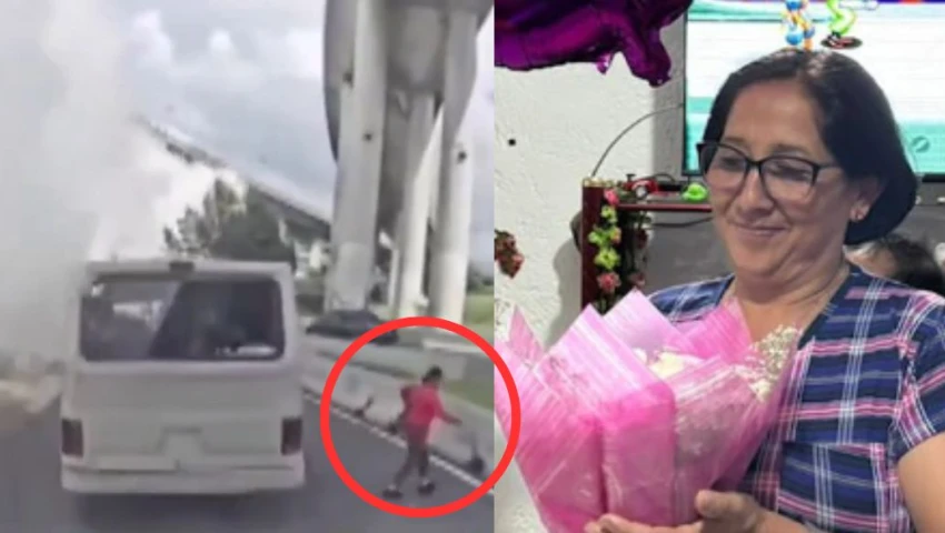 Murió María Salud Juaurrita Molina, la mujer que aparece en video viral huyendo de microbús en la explosión de Iztapalapa