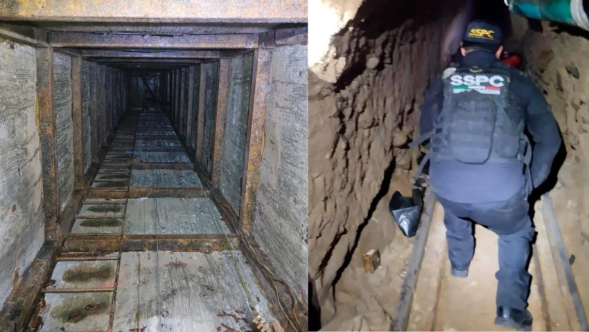 Narcotúnel en Tijuana con salida a San Diego Narcotúnel en Tijuana