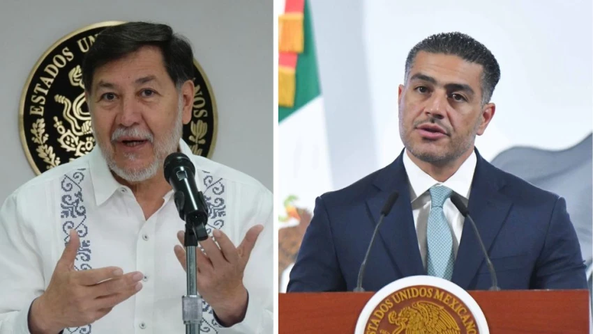 Gerardo Ferández Noroña y Omar García Harfuch Gerardo Ferández Noroña y Omar García Harfuch