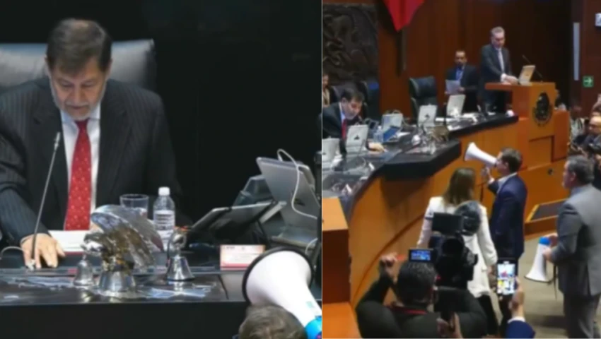 Ricardo Anaya protesta contra Gerardo Fernández Noroña Ricardo Anaya protesta contra Gerardo Fernández Noroña