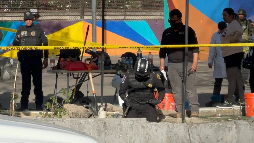 campamento migrantes Gustavo A. Madero restos humanos