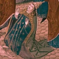 Representación artística de la papisa Juana.