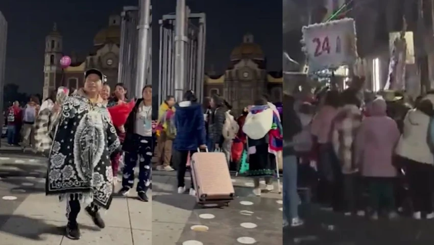 Peregrinos de Atlacomulco llegan a la Basílica de Guadalupe: El tráfico hoy, 16 de octubre, en CDMX