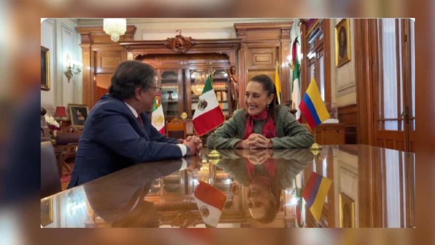 Gustavo Petro y Claudia Sheinbaum Gustavo Petro y Claudia Sheinbaum