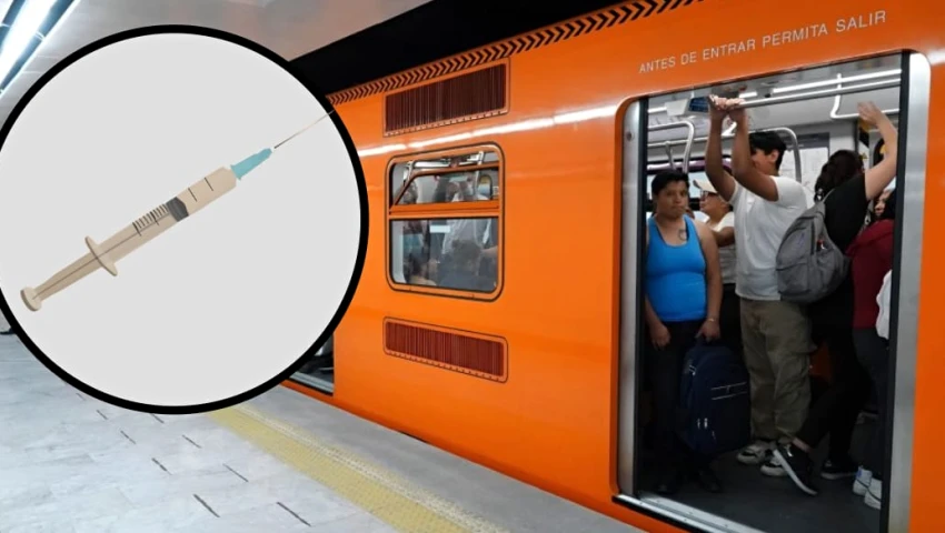 Pinchazos en Metro y Metrobús