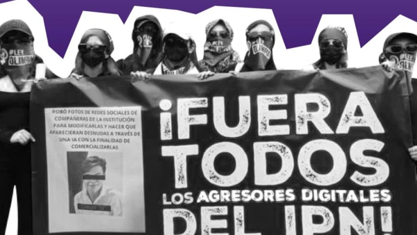 Estudiantes del IPN exigen sentencia en el caso Diego 'N', quien vendía imágenes alteradas con IA