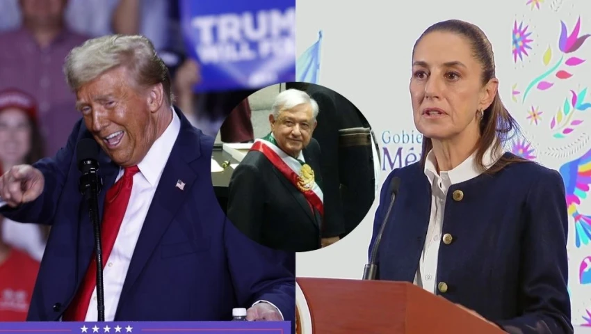 Trump le manda saludos a AMLO durante llamada con Sheinbaum