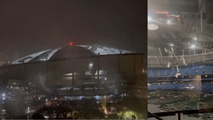 Huracán Milton daña estadio de los Rays de Tampa Bay: Así quedó | VIDEOS