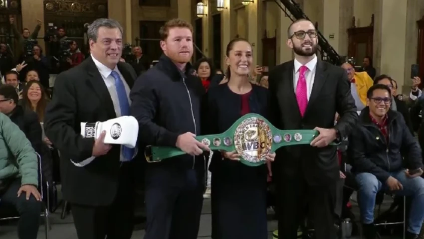 'Canelo' y Sheinbaum anuncian la clase de box más grande del mundo para ESTA FECHA de abril