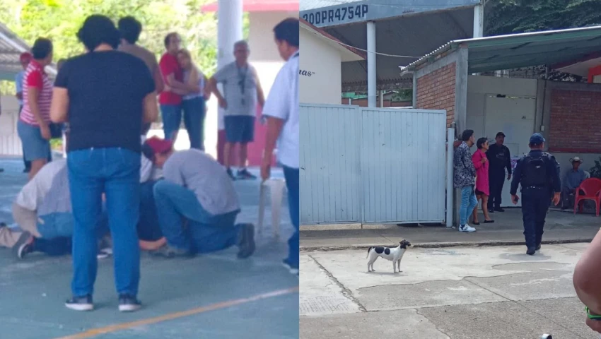 Mujer muere en casilla en Poza Rica, Veracruz. Mujer muere en casilla en Poza Rica, Veracruz.