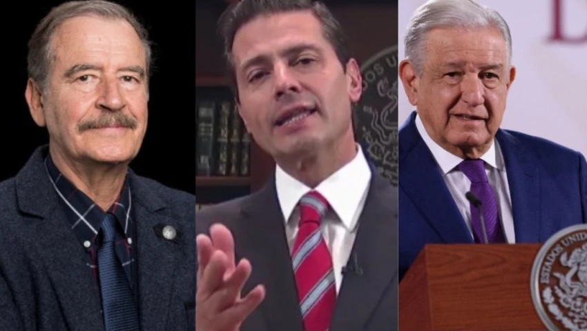 Vicente Fox, Enrique Peña Nieto y Andrés Manuel López Obrador