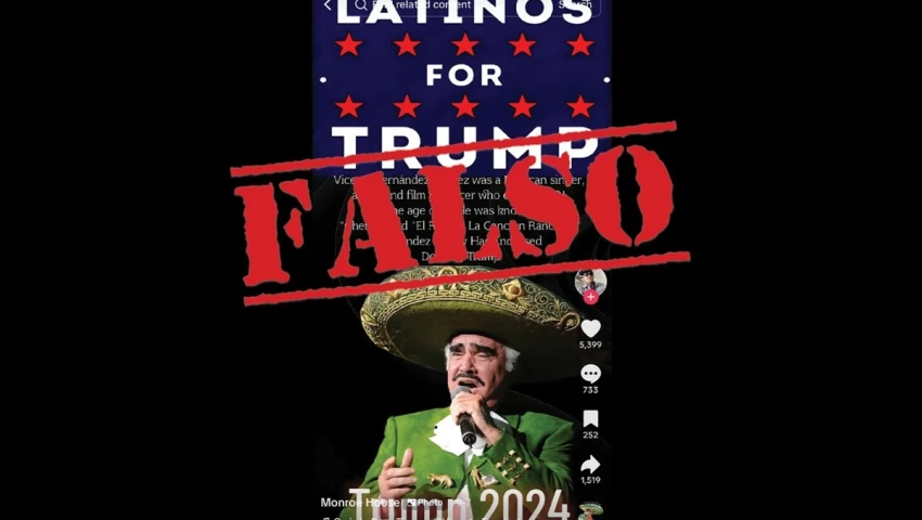 Usan a Vicente Fernández para apoyar a Trump