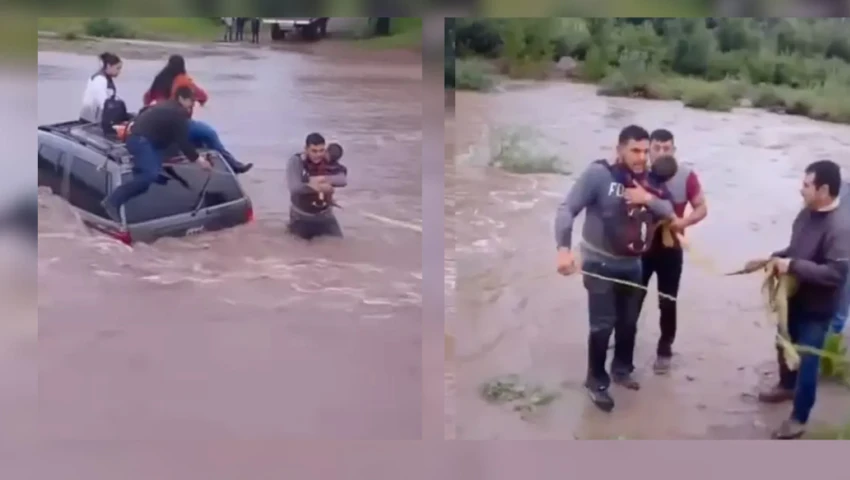 Eduardo González Hernández Heróico rescate en el río San Antonio