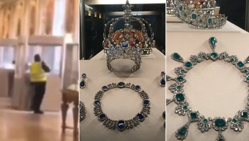 Roban joyas de la corona francesa en el Museo de Louvre