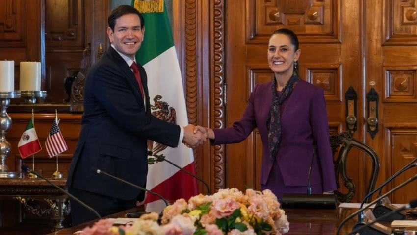 Marco Rubio y Claudia Sheinbaum