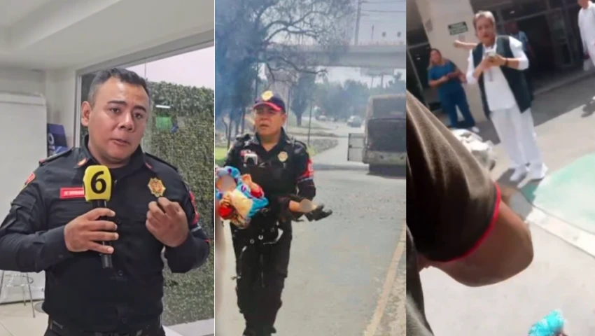Sergio Soriano salvó a bebé tras explosión de pipa de gas