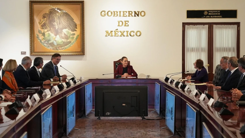 Sheinbaum sostuvo la reunión en Palacio Nacional.