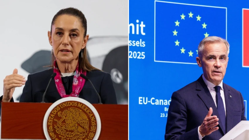 Claudia Sheinbaum y Mark Carney Claudia Sheinbaum y Mark Carney